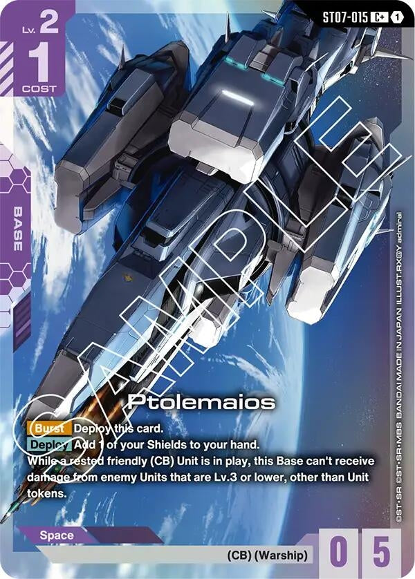 Image for Ptolemaios (C+) (ST07-015) (ST07) - Gundam Card Game
