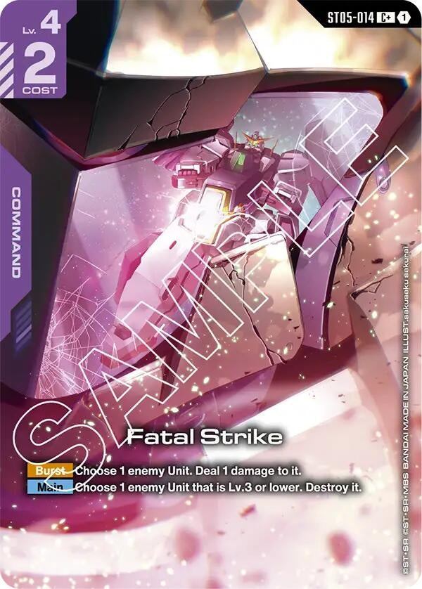 Image for Fatal Strike (C+) (ST05-014) (ST07) - Gundam Card Game