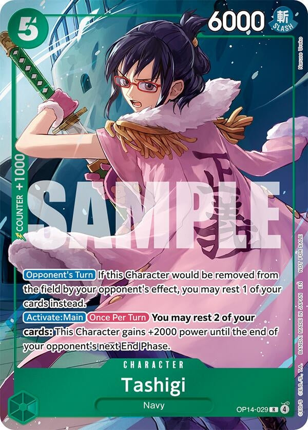 Image for Tashigi (Dash Pack) (OP14-029) (OP14) - One Piece Card Game