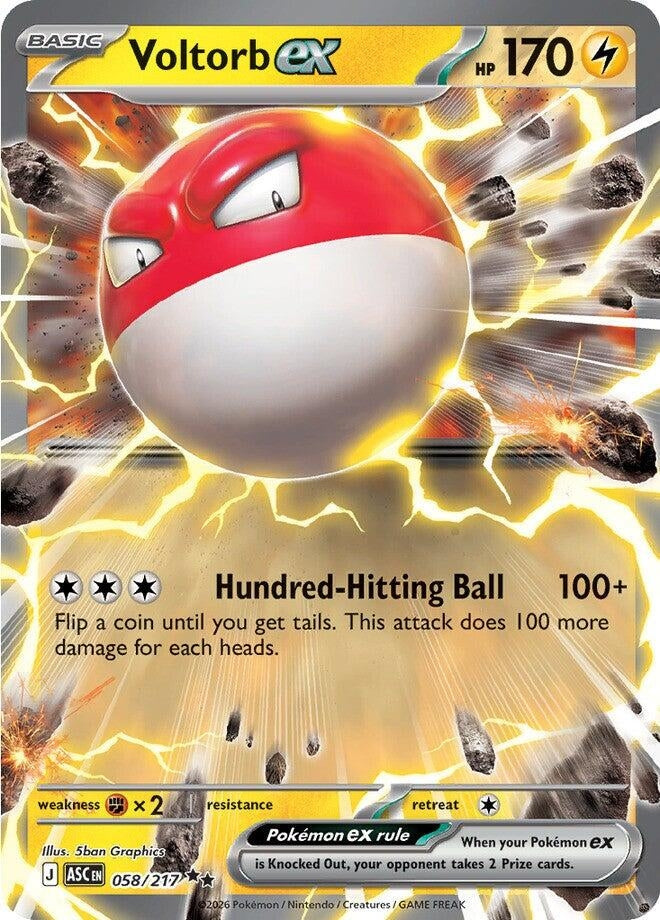 Image for Voltorb ex (058/217) (ASC) - Pokemon