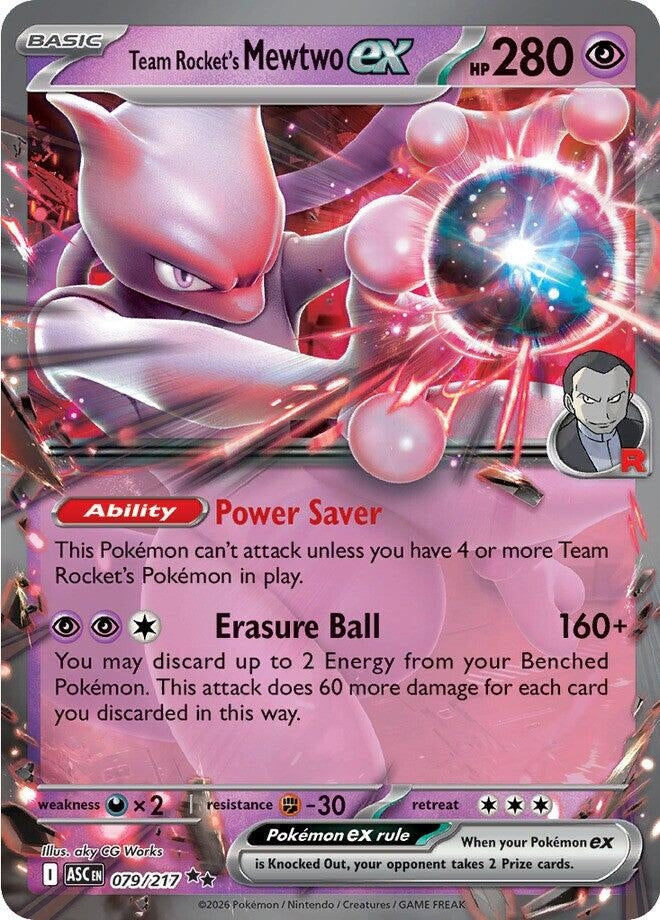 Image for Team Rocket's Mewtwo ex (079/217) (ASC) - Pokemon