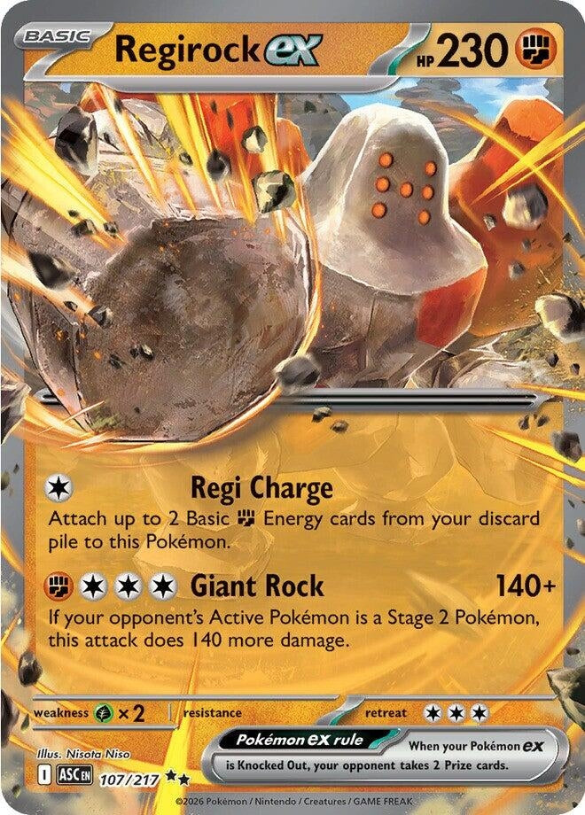Image for Regirock ex (107/217) (ASC) - Pokemon