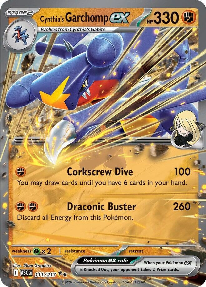 Image for Cynthia's Garchomp ex (111/217) (ASC) - Pokemon
