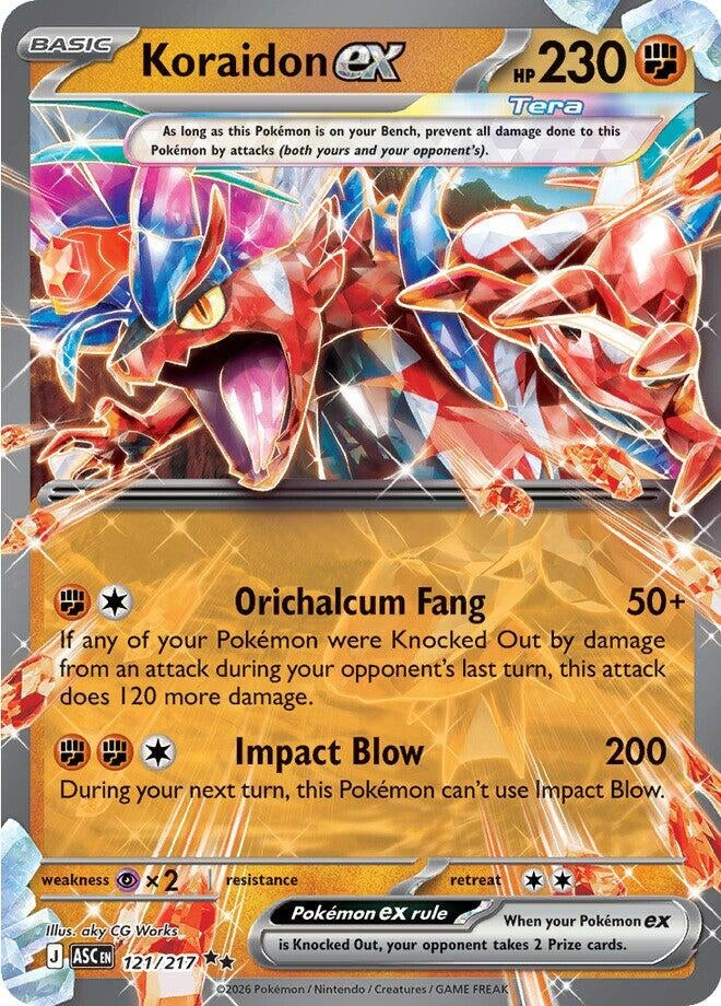 Image for Koraidon ex (121/217) (ASC) - Pokemon