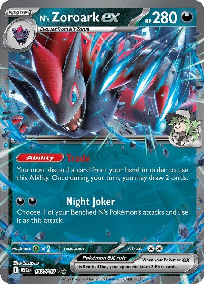 Image for N's Zoroark ex (137/217) (ASC) - Pokemon
