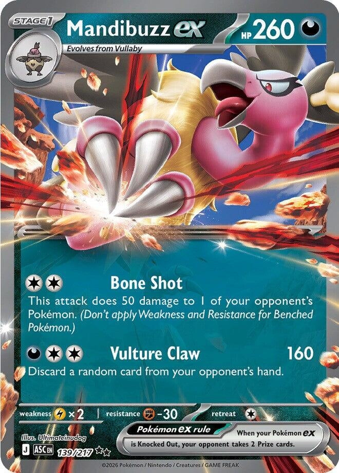 Image for Mandibuzz ex (139/217) (ASC) - Pokemon