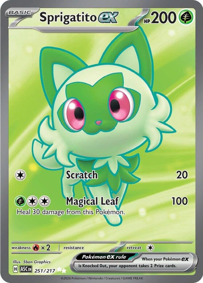 Image for Sprigatito ex (251/217) (ASC) - Pokemon