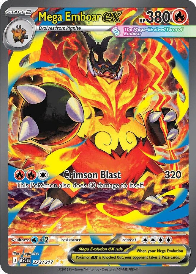 Image for Mega Emboar ex (273/217) (ASC) - Pokemon