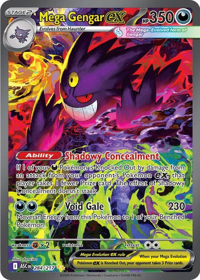 Image for Mega Gengar ex (284/217) (ASC) - Pokemon