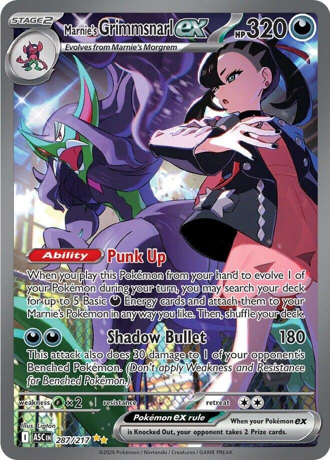 Image for Marnie's Grimmsnarl ex (287/217) (ASC) - Pokemon