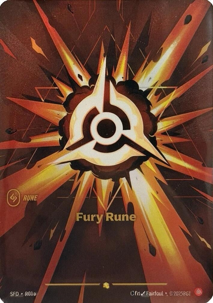 Fury Rune (Alternate Art) (R01a) (SPF)