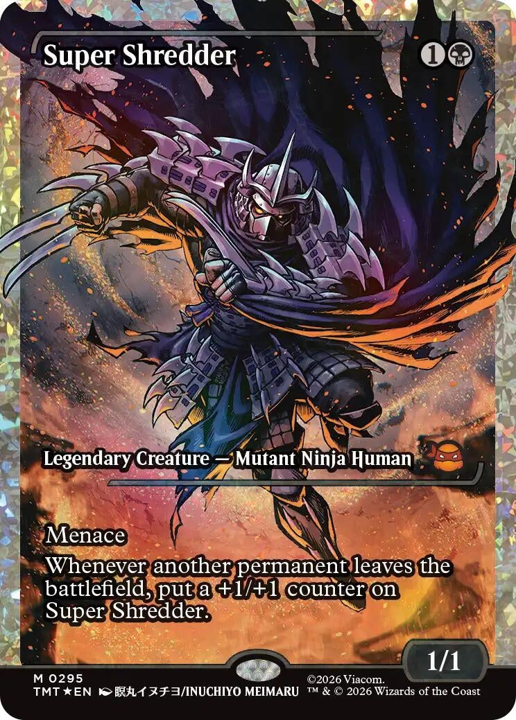 Super Shredder (Showcase) (Fracture Foil) (295) (TMT)