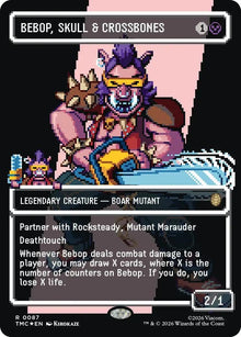 Bebop, Skull & Crossbones (Borderless) (Surge Foil) (87) (TMC)