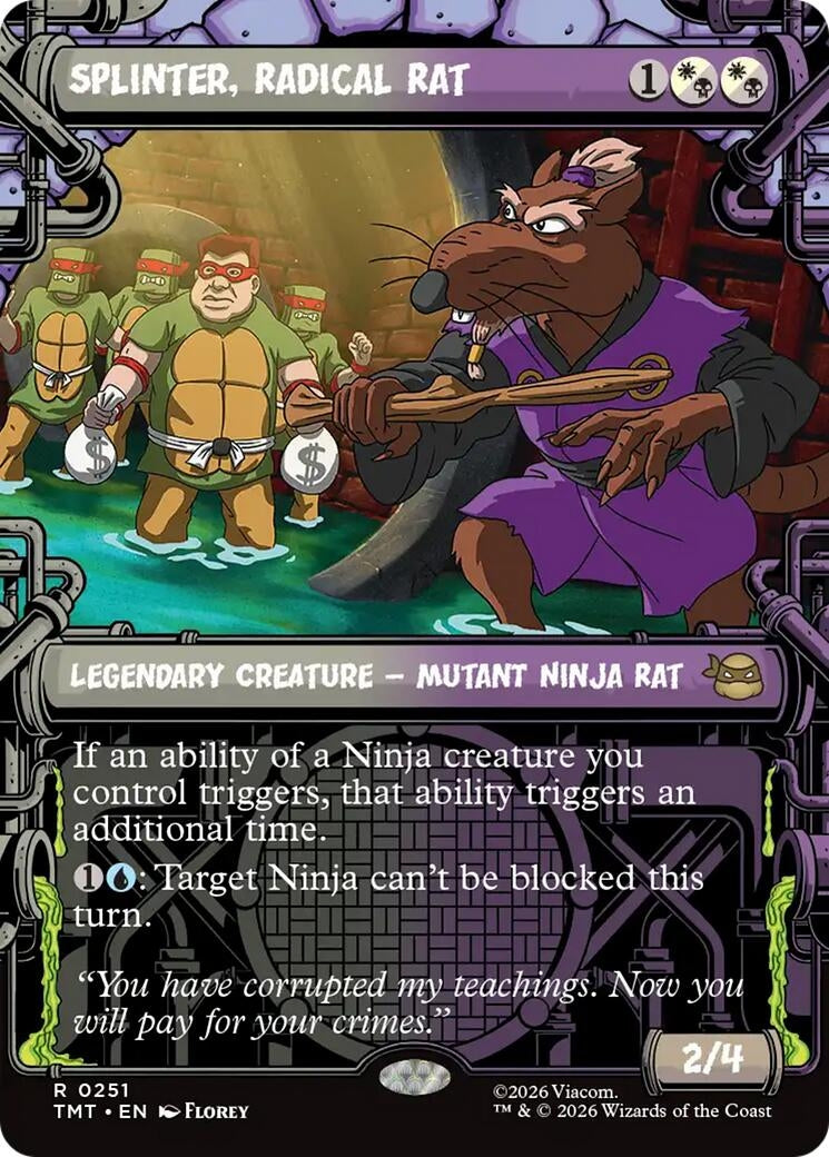 Splinter, Radical Rat (Showcase) (251) (TMT)