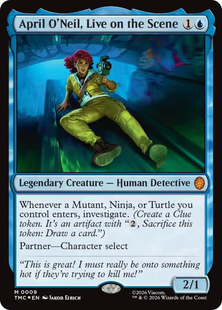 April O'Neil, Live on the Scene (Surge Foil) (9) (TMC)