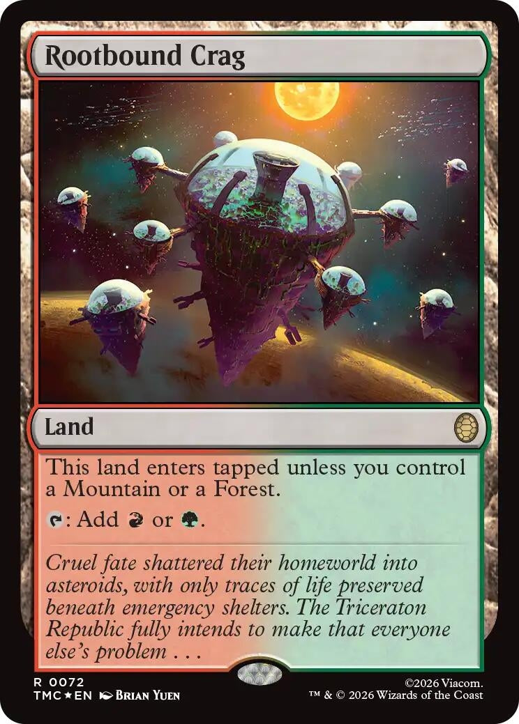 Rootbound Crag (Surge Foil) (72) (TMC)