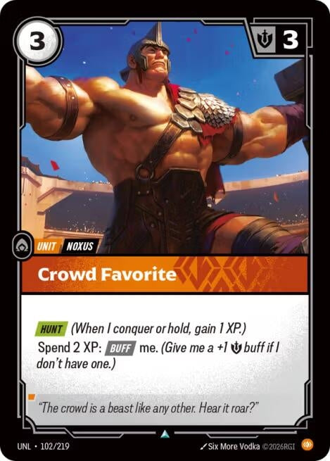 Crowd Favorite (102/219) (UNL)
