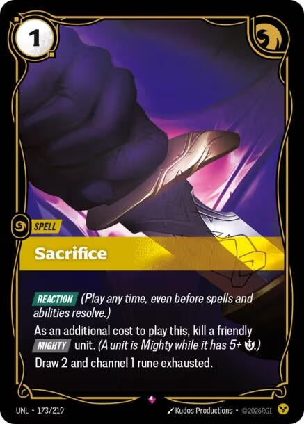 Sacrifice (173/219) (UNL)
