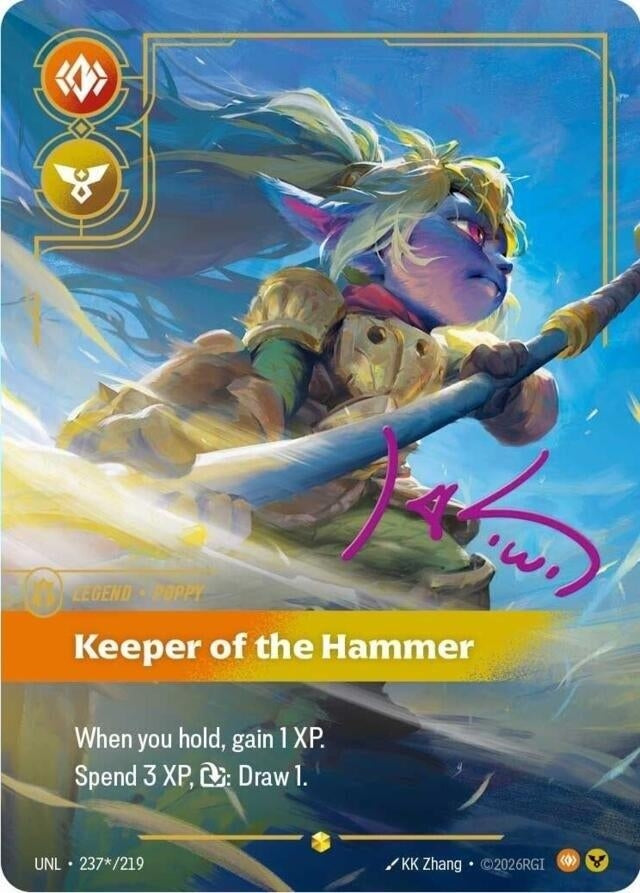 Poppy - Keeper of the Hammer (Signature) (237*/219) (UNL)