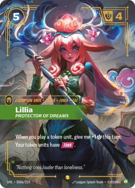 Lillia - Protector of Dreams (Alternate Art) (058a/219) (UNL)