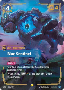 Blue Sentinel (Alternate Art) (087a/219) (UNL)