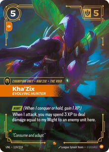 Kha'Zix - Evolving Hunter (119/219) (UNL)