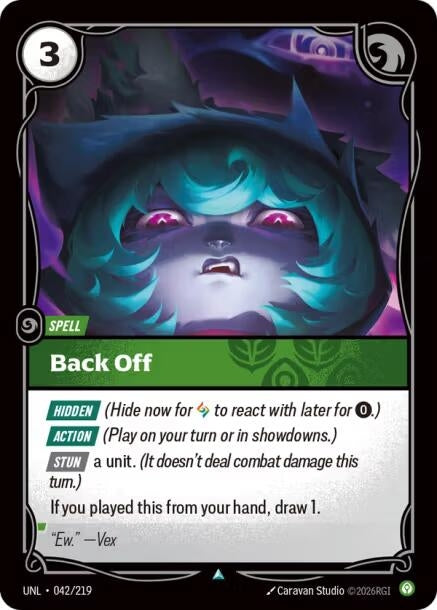 Back Off (042/219) (UNL)