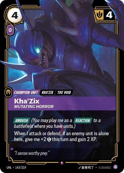 Kha'Zix - Mutating Horror (143/219) (UNL)