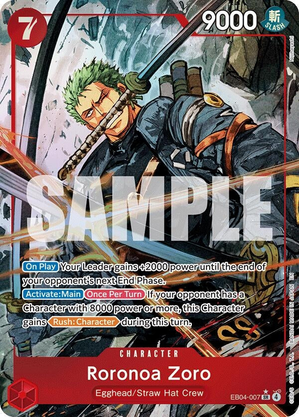 Roronoa Zoro (EB04-007) (Alternate Art) (EB04-007) (OP15-EB04)
