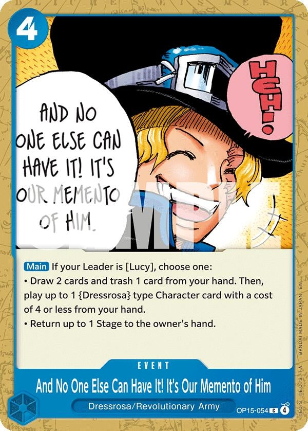 And No One Else Can Have It! It's Our Memento of Him (OP15-054) (OP15-EB04)