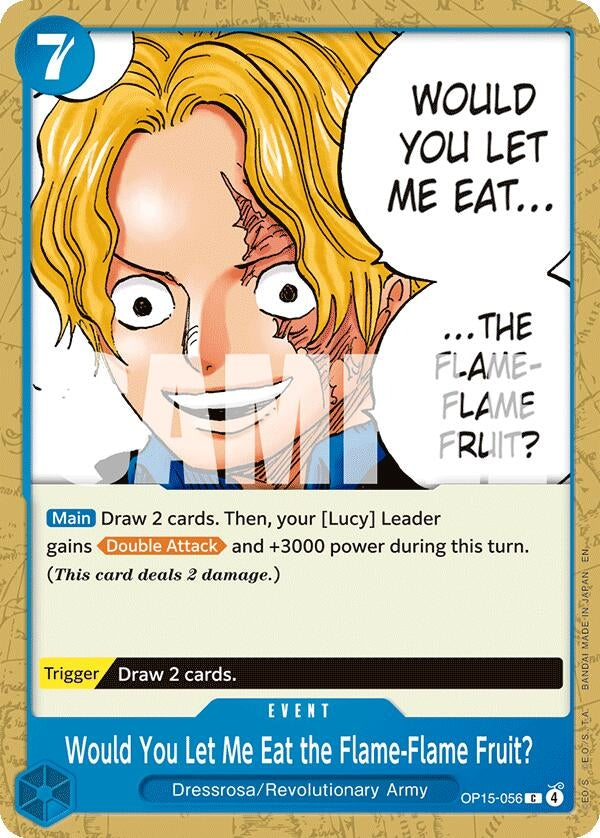 Would You Let Me Eat the Flame-Flame Fruit? (OP15-056) (OP15-EB04)