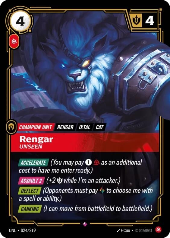 Rengar - Unseen (024/219) (UNL)