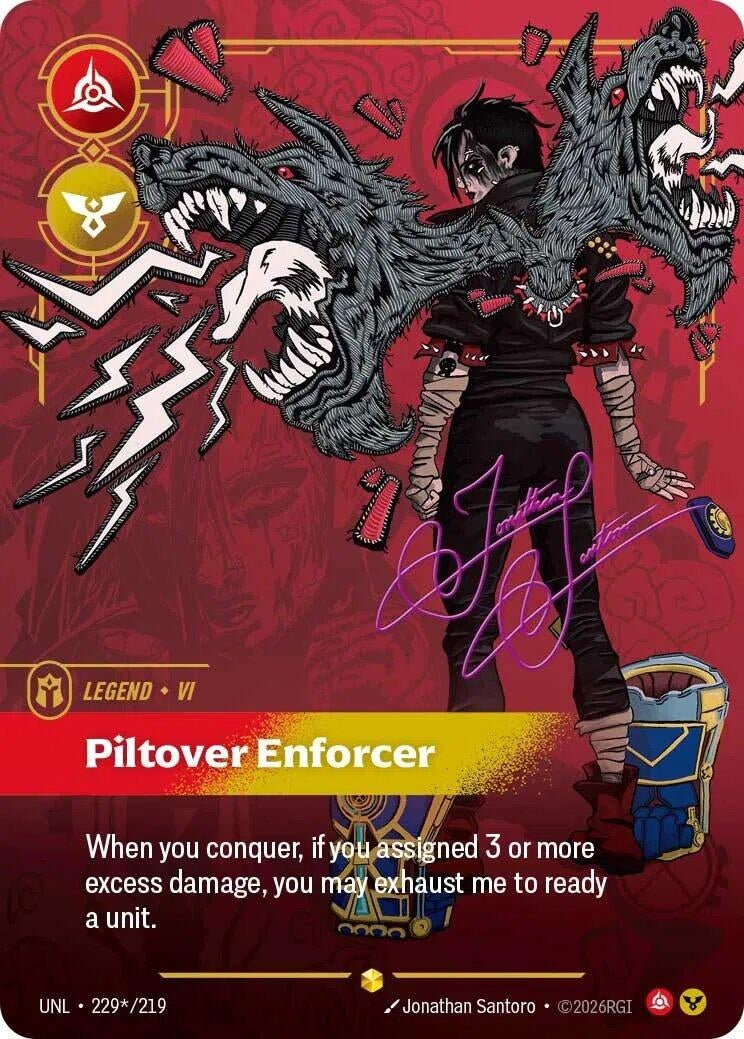 Vi - Piltover Enforcer (Signature) (229*/219) (UNL)