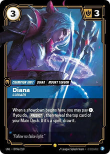 Diana - Lunari (Alternate Art) (079a/219) (UNL)