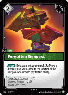 Forgotten Signpost (045/219) (UNL)
