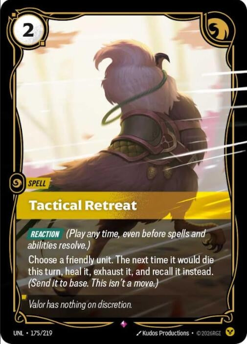 Tactical Retreat (175/219) (UNL)