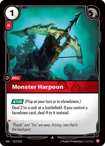 Monster Harpoon (014/219) (UNL)