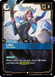Lillia - Fae Fawn (Alternate Art) (082a/219) (UNL)