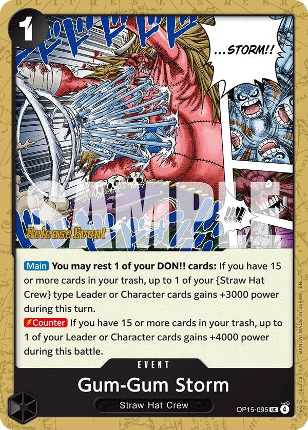 Image for Gum-Gum Storm (OP15-095) (OP15 RE) - One Piece Card Game