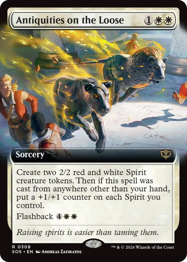 Image for Antiquities on the Loose (Extended Art) (308) (SOS) - Magic: The Gathering