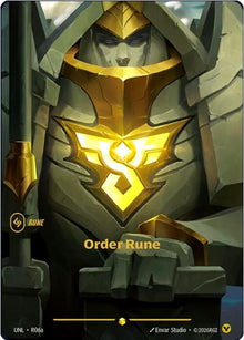Image for Order Rune (Alternate Art) (R06a) (UNL) - Riftbound: League of Legends Trading Card Game