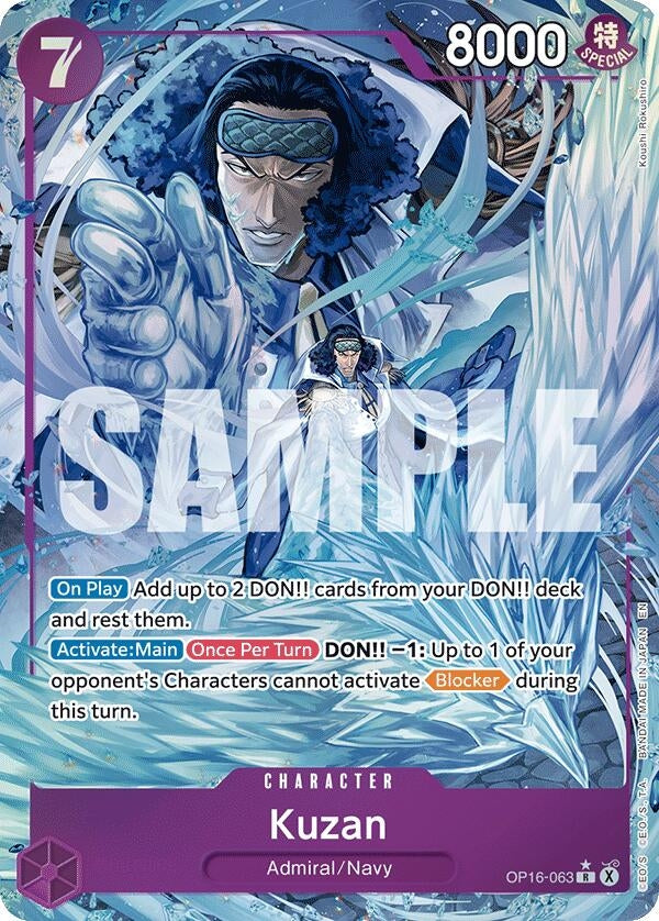 Kuzan (Alternate Art) (OP16-063) (OP16)