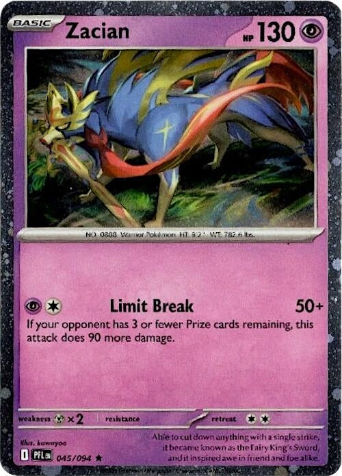 Zacian - 045/094 (Cosmos Holo) (045/094) (BLE)