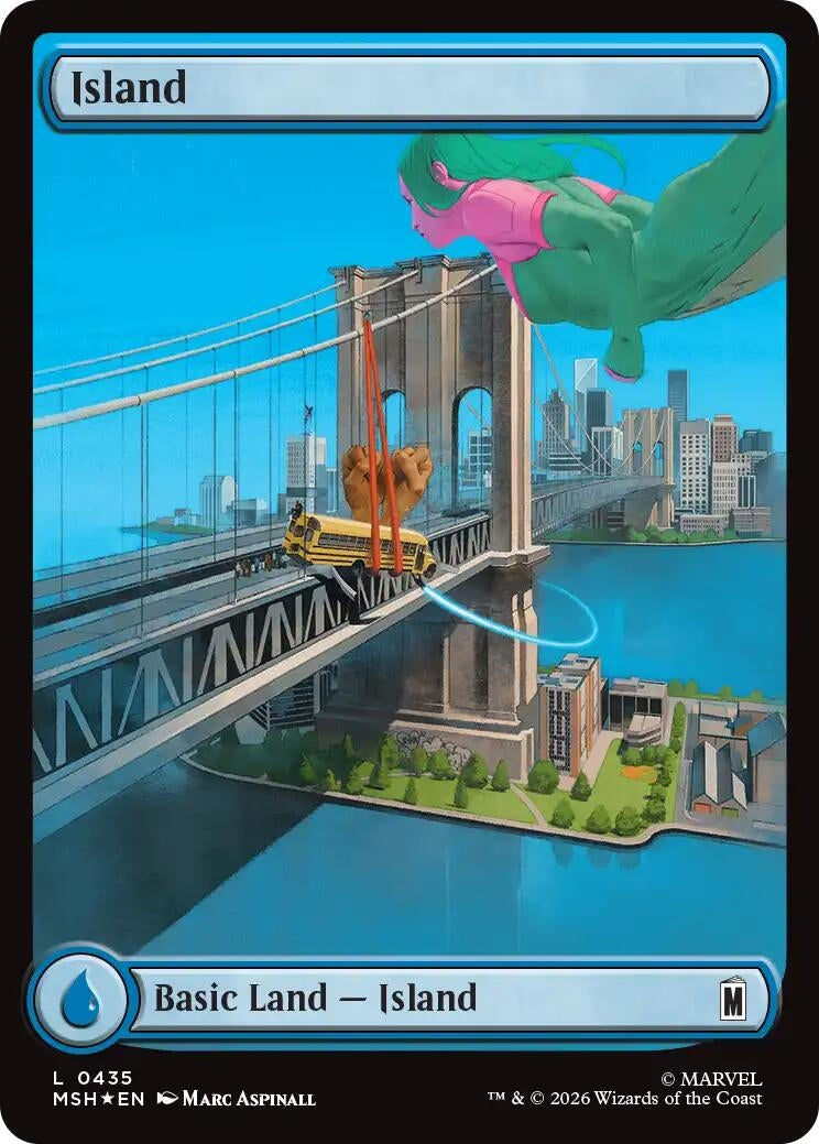 Image for Island (0435) (Surge Foil) (435) (MSH) - Magic: The Gathering
