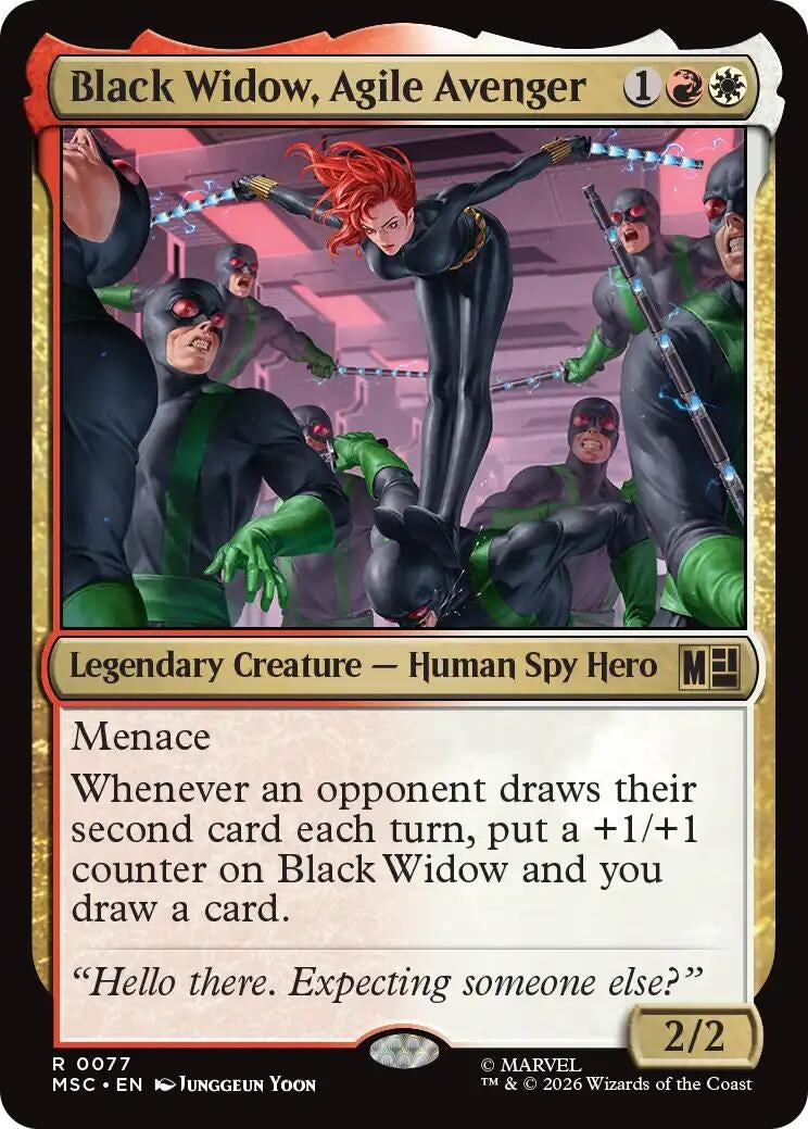 Image for Black Widow, Agile Avenger (77) (MSC) - Magic: The Gathering