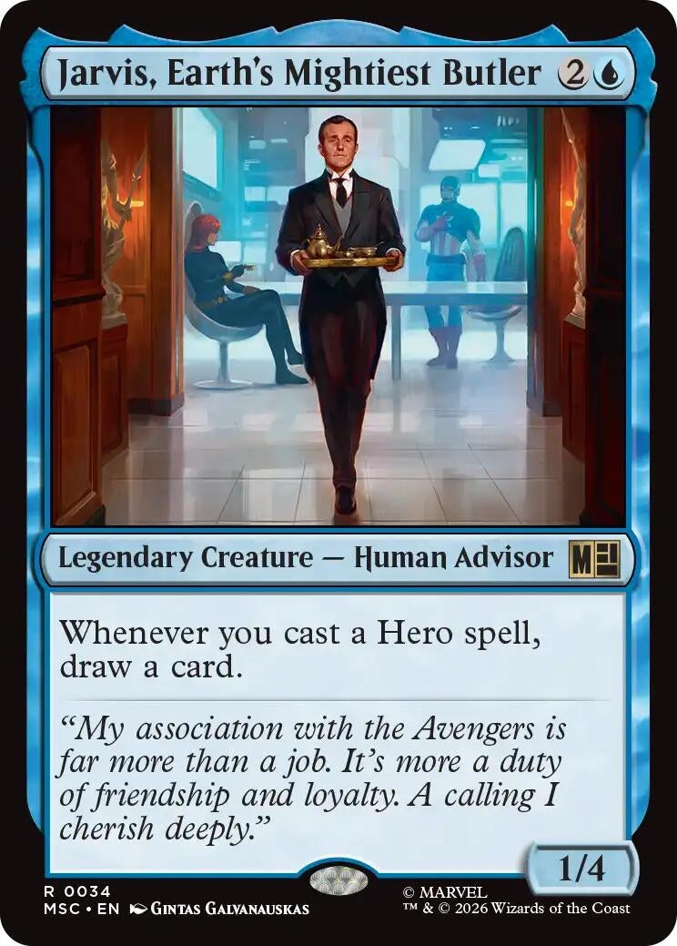 Image for Jarvis, Earth's Mightiest Butler (34) (MSC) - Magic: The Gathering