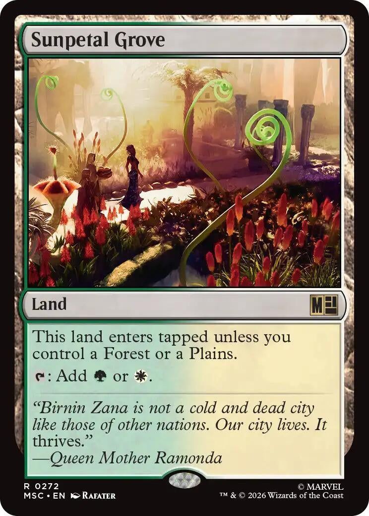 Image for Sunpetal Grove (Surge Foil) (272) (MSC) - Magic: The Gathering
