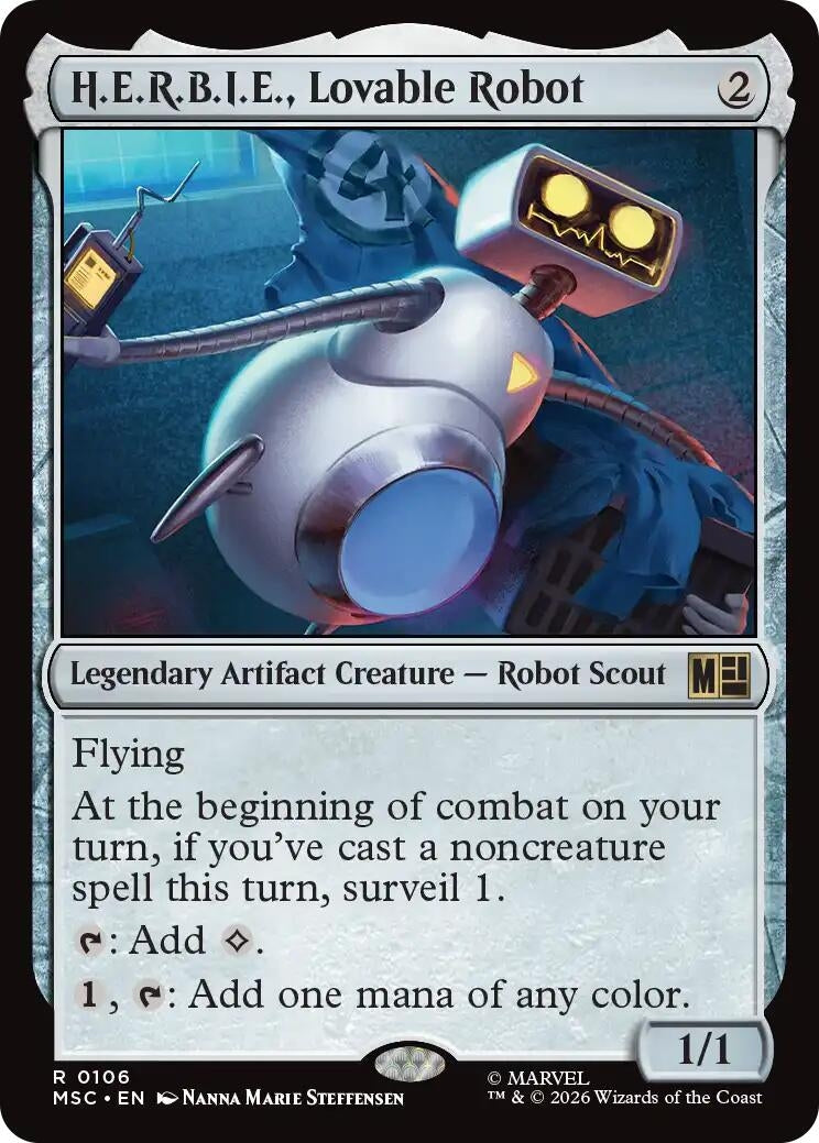 Image for H.E.R.B.I.E., Lovable Robot (Surge Foil) (106) (MSC) - Magic: The Gathering