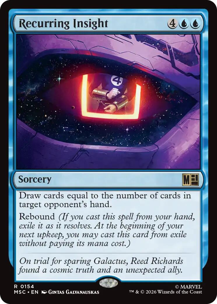 Image for Recurring Insight (154) (MSC) - Magic: The Gathering