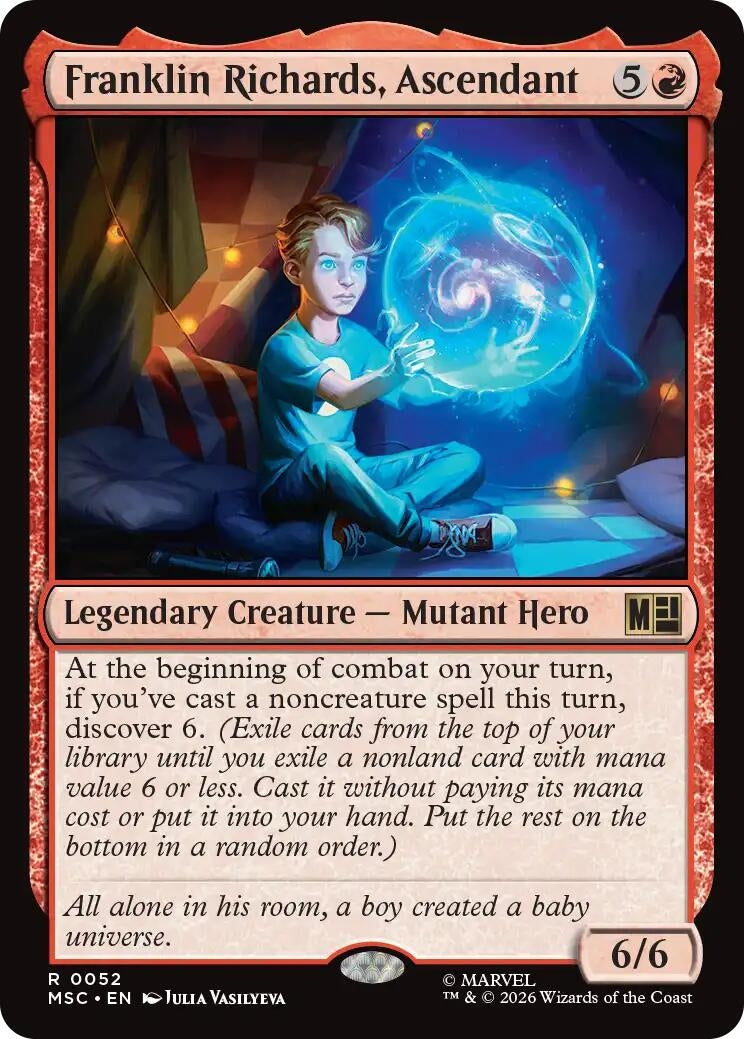 Image for Franklin Richards, Ascendant (Surge Foil) (52) (MSC) - Magic: The Gathering